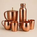 Cupreva Sovereign Hammered Copper Serving Set – 6 Piece