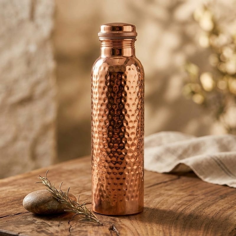 Ayurvedic Pure Copper Bottle For Health & Detox Water