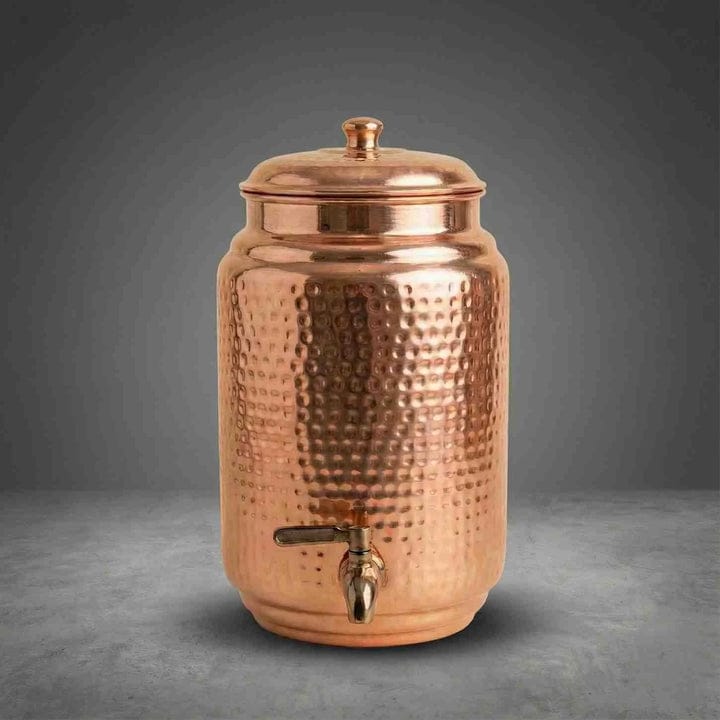 Hammered Copper Water Dispenser 6L | Pure Copper